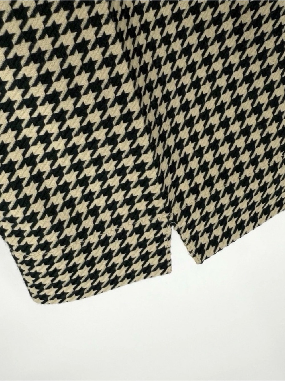 ME+EM Pants Womens UK Size 12/US 8 Green Ivory Houndstooth Classic Ankle Length - Picture 5 of 9